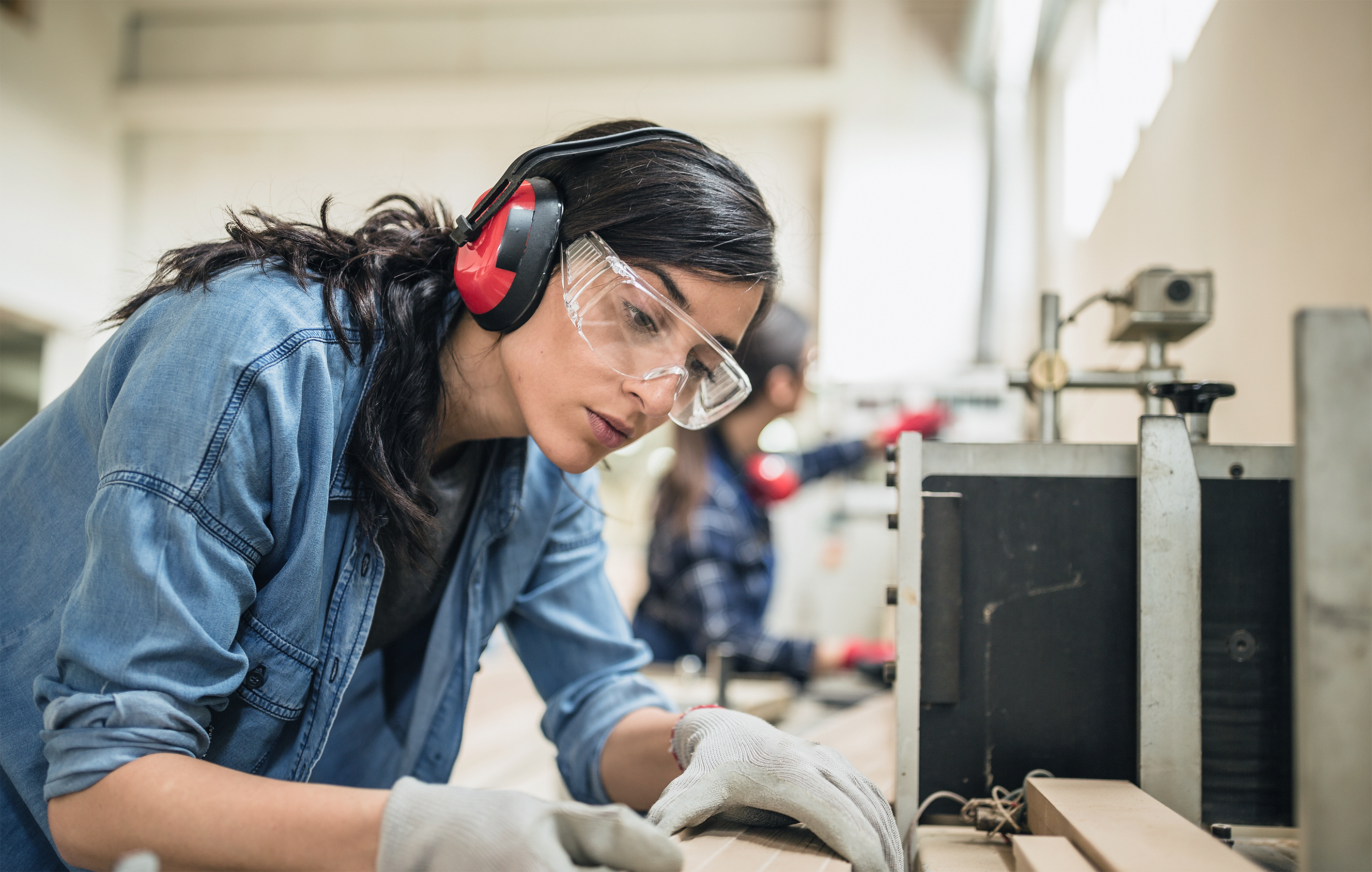 woman working