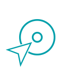Arrow on a disk icon